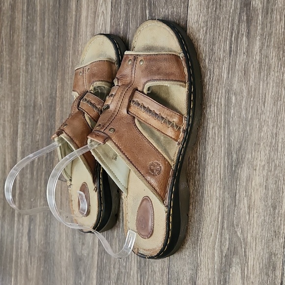 Dr. Martens Vintage Men's Tan Leather Fisherman Slip on Sandals AW004 Size 11 - Picture 3 of 12